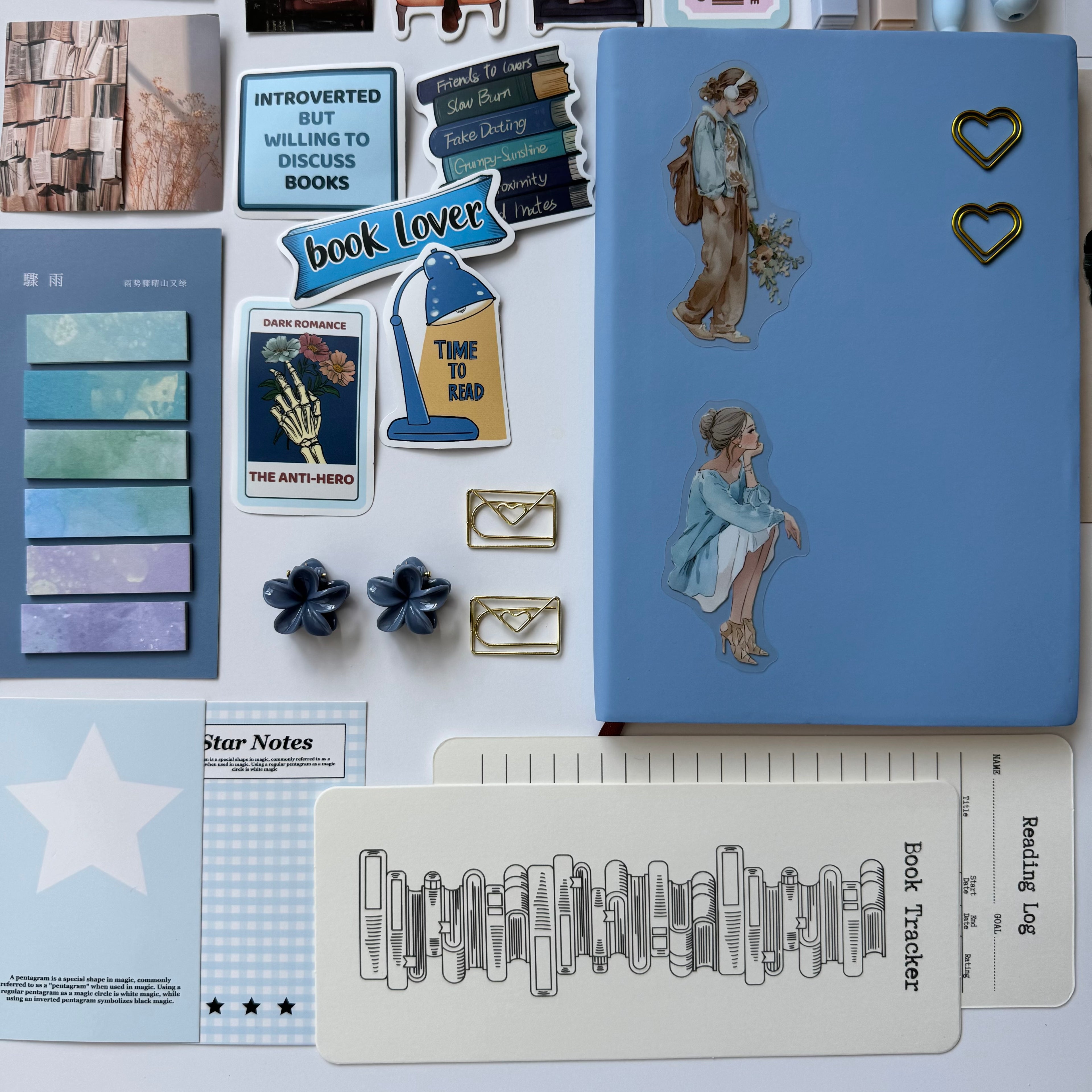 🩵 Blue Bookish Bundle — Delicate • Twilight • Cozy