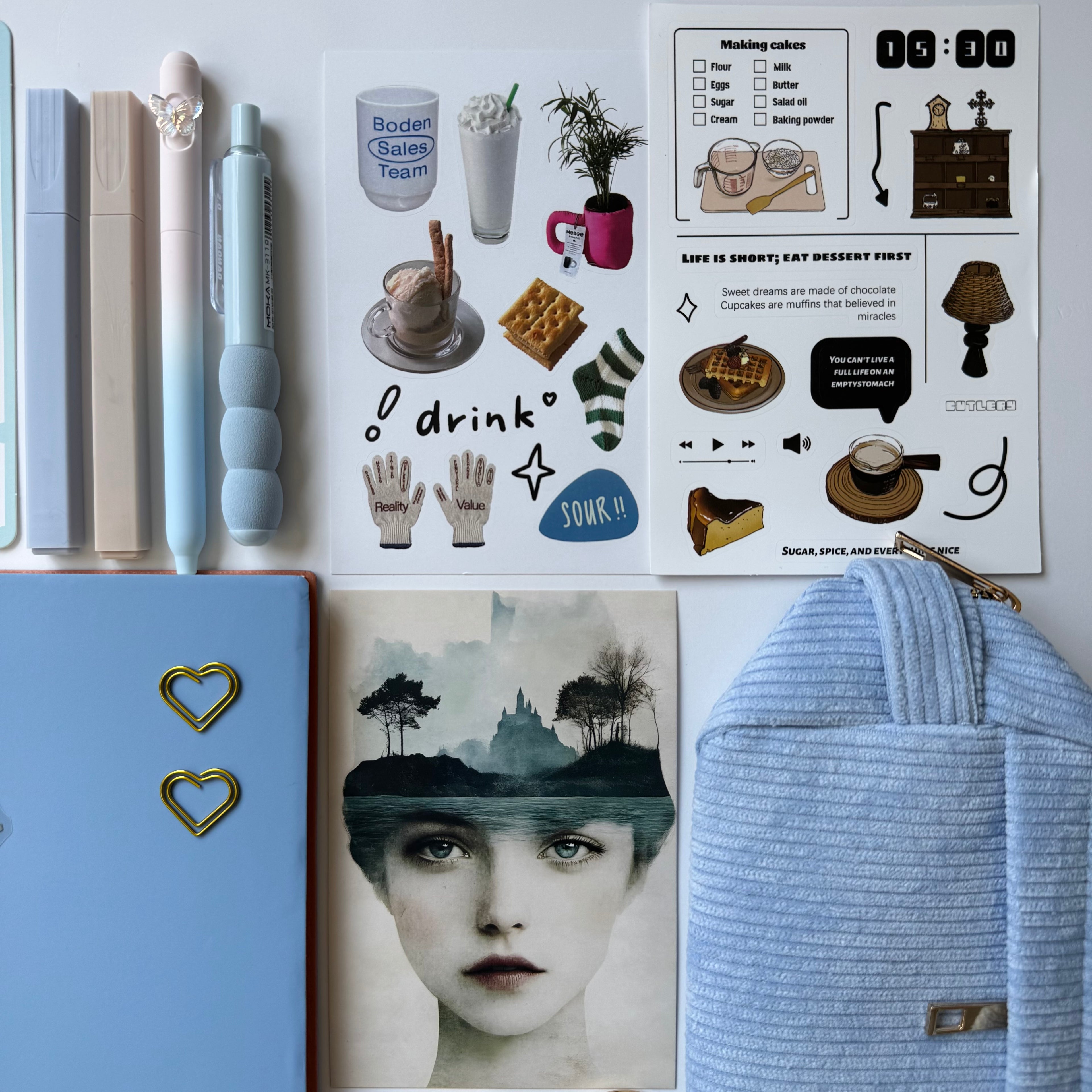 🩵 Blue Bookish Bundle — Delicate • Twilight • Cozy