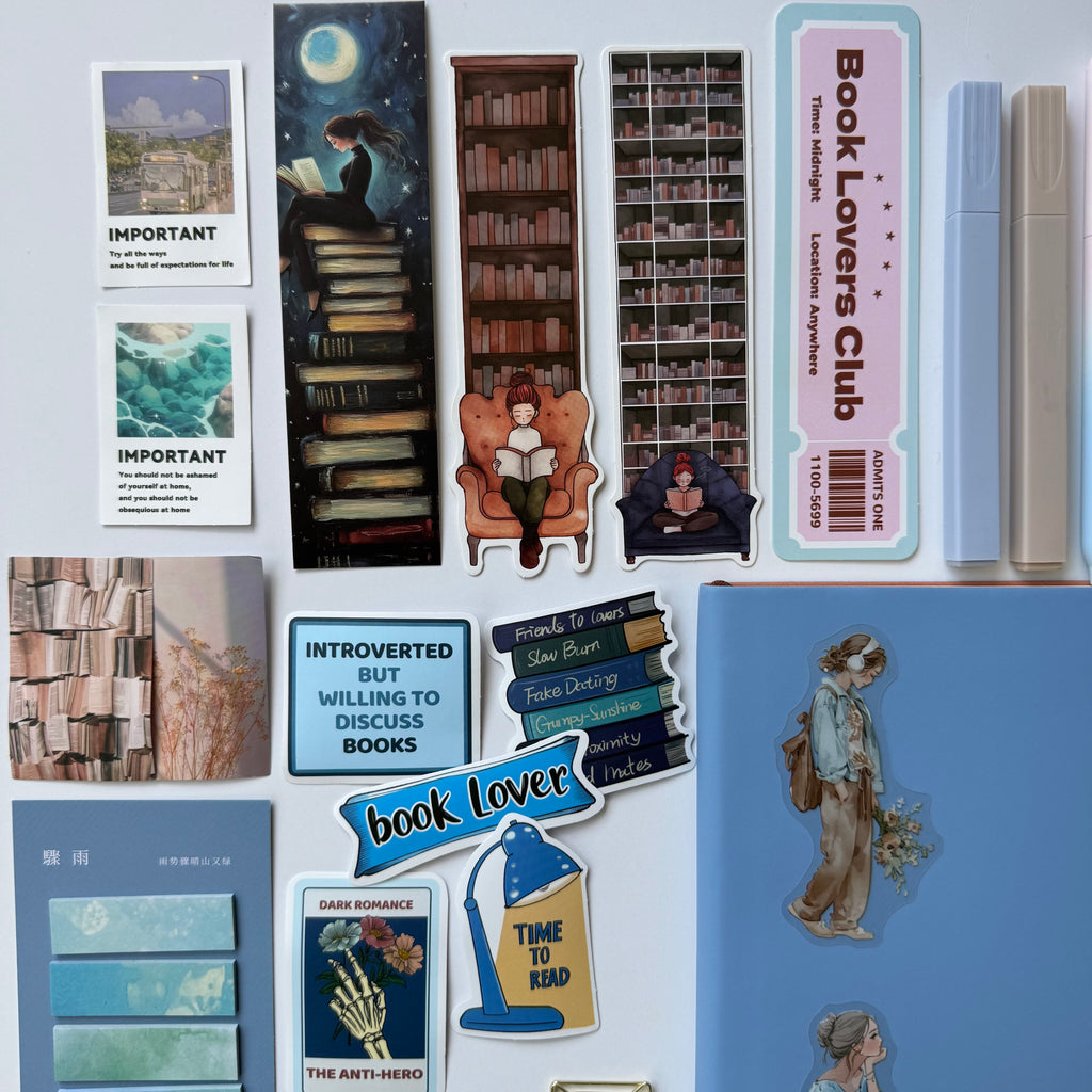 🩵 Blue Bookish Bundle — Delicate • Twilight • Cozy