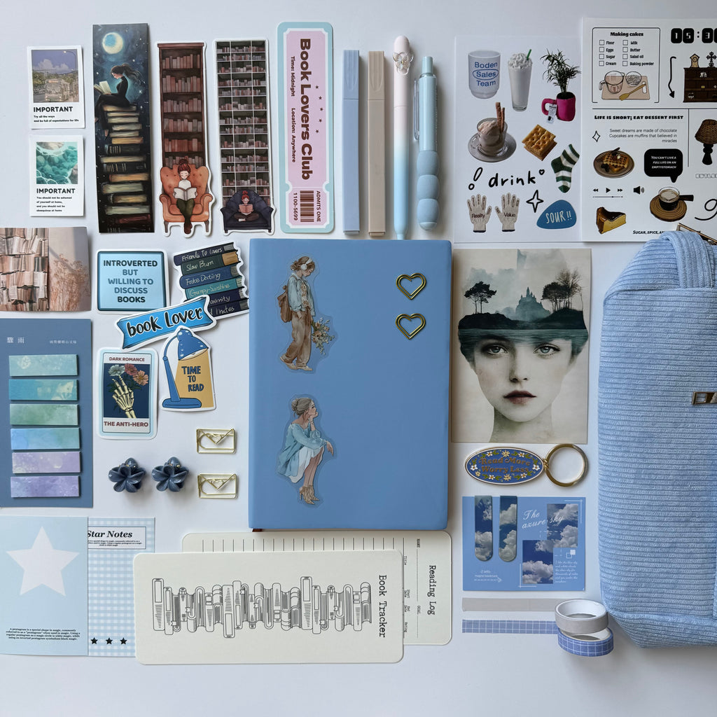 🩵 Blue Bookish Bundle — Delicate • Twilight • Cozy